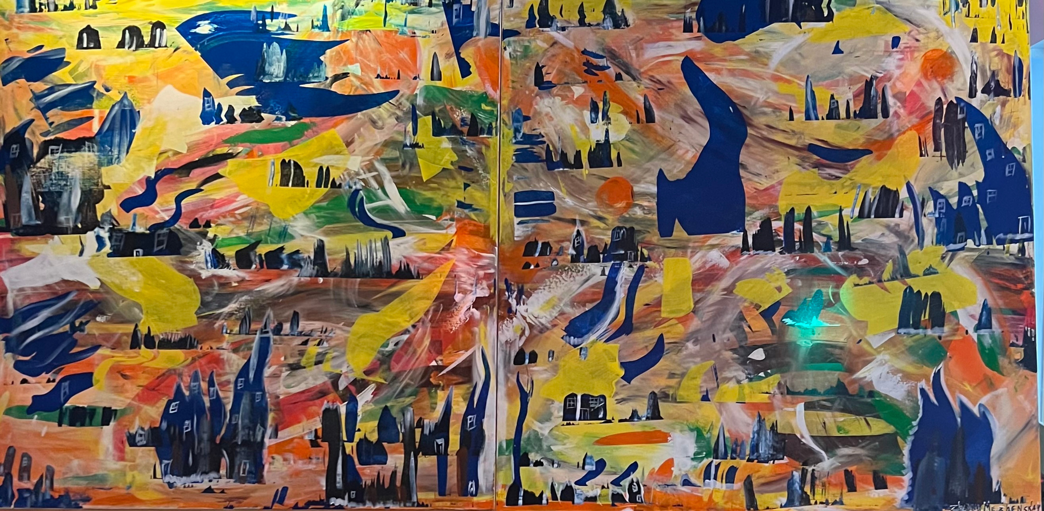 Energy painting by Zhanna Mezhenska