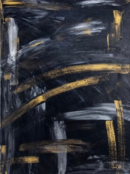 GOLD IN BLACK